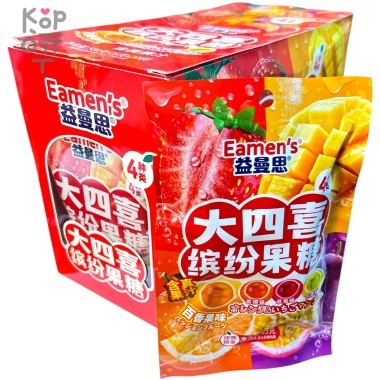 Карамель Eamen's со вкусом Клубники, Манго, Маракуйя и Апельсина &mdash; Корейские товары для всей семьи(КорОпт)