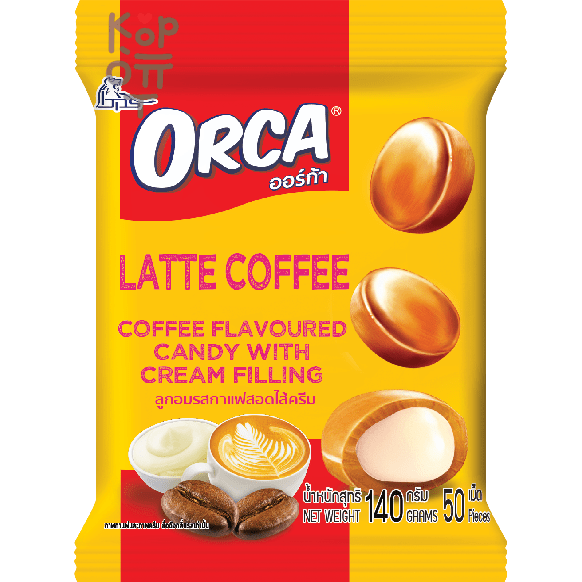 Boonprasert Orca Flovoured Candy - Конфета карамельная с начинкой 50шт. 140гр.  