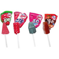 Lotte Lollipop ice candy - Детские леденцы на палочке мороженное, с фруктовыми вкусами, (60шт) 660гр., 6 банок в Коробке