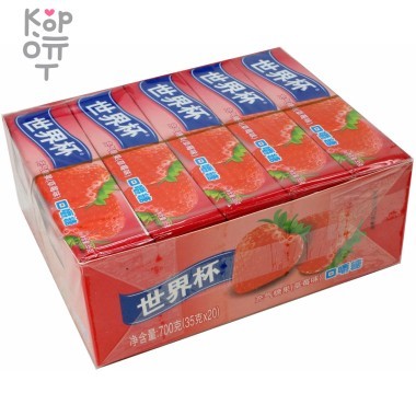 Жевательные конфеты Shijiebei со вкусом Клубники — Корейские товары для всей семьи(КорОпт)