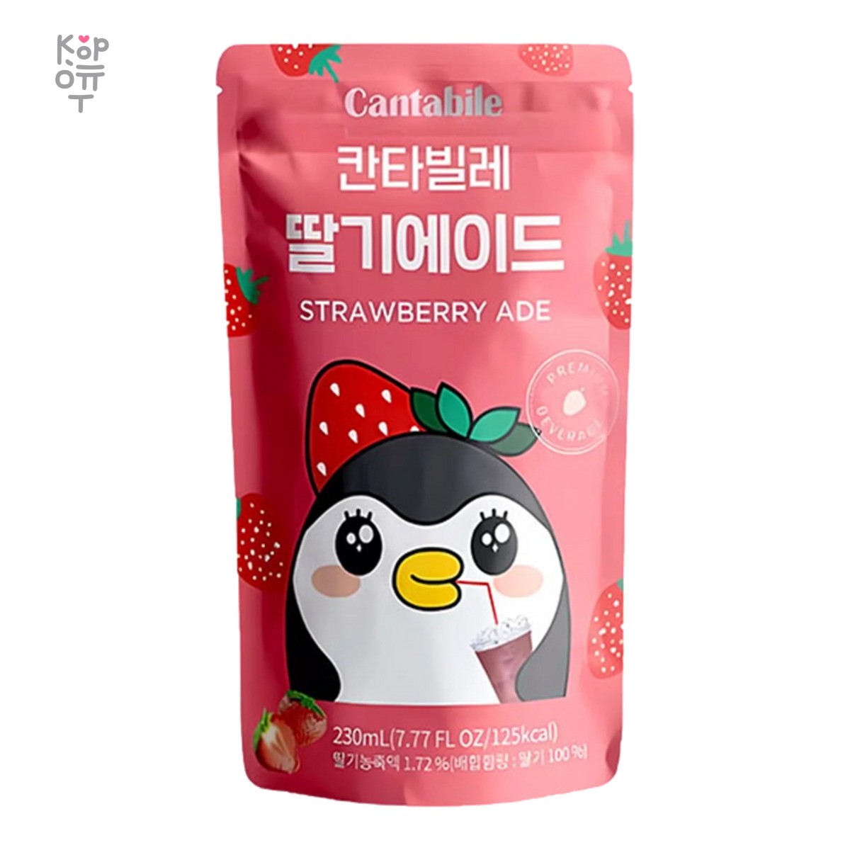 Cantabile Strawberry Ade — Напиток со вкусом клубники, 230 мл