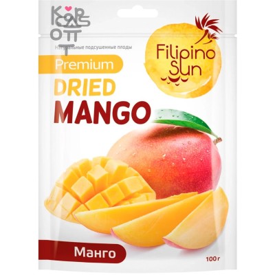 Filipino Sun Манго солнечное, сушеное, 100 г