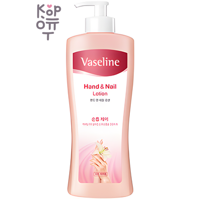 Vaseline Hand & Nail Lotion - Питательный лосьон для смягчения кожи рук и укрепления ногтей с кератином и вазелином, 500мл.