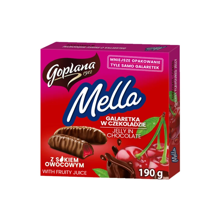 Goplana Mella Конфеты желейные, вишня, 190 г