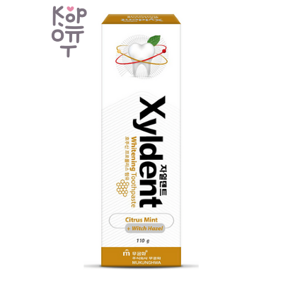 Mukunghwa Xyldent - Отбеливающая гелевая зубная паста, Цитрус и гамамелис, 110 г