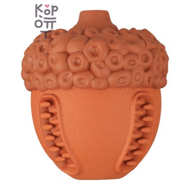 Игрушка Mr.Kranch для собак Орех с пищалкой 8.5 × 10 см коричневая с ароматом сливок