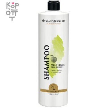 ISB Traditional Line Green Apple Шампунь для длинной шерсти 1 л — Корейские товары для всей семьи(КорОпт)