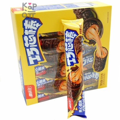 Qiao Crisp Cakes - Хрустящее злаковое Фитнес печенье с Шоколадом и кремовой начинкой