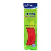 Clean Wrap Rubber Gloves - Перчатки уплотненные из натурального латекса, с пудрой, красные.