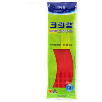 Clean Wrap Rubber Gloves - Перчатки уплотненные из натурального латекса, с пудрой, красные.