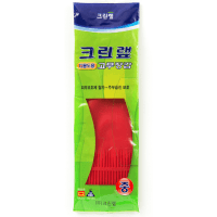 Clean Wrap Rubber Gloves - Перчатки уплотненные из натурального латекса, с пудрой, красные.