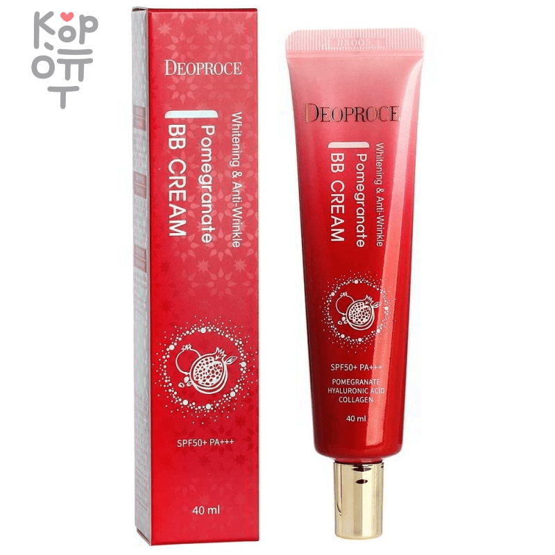 Deoproce Pomegranate BB Cream SPF50+/PA+++ -  Антивозрастной ВВ-крем с экстрактом Граната 40мл.  фото 1 &mdash; Корейские товары для всей семьи(КорОпт)