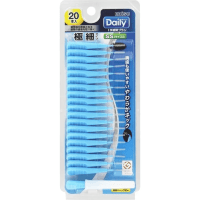 EBISU Daily Type Interdental Brush - Ёршик межзубный ПРЯМОЙ ФОРМЫ на короткой эргономичной ручке (с колпачком) 20шт.