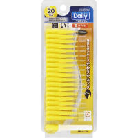 EBISU Daily Type Interdental Brush - Ёршик межзубный ПРЯМОЙ ФОРМЫ на короткой эргономичной ручке (с колпачком) 20шт.