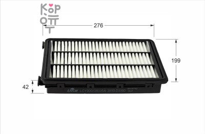LIVCAR AIR FILTER LCY000/28035A / Воздушный фильтр