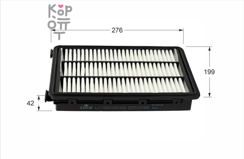 LIVCAR AIR FILTER LCY000/28035A / Воздушный фильтр