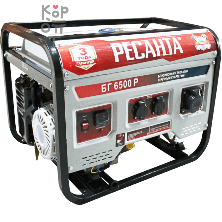 Электрогенератор бензиновый Ресанта БГ 6500 Р
