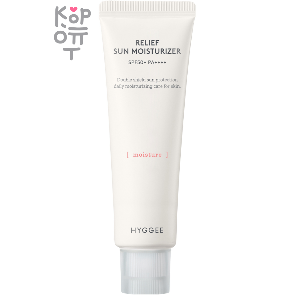 HYGGEE Relief Sun Moisturizer - Увлажняющий солнцезащитный крем с успокаивающим действием 50мл.