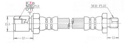 Шланг тормозной BH-6912 / SH80337 1-09364-189-0 L-475 мм YAMASIDA
