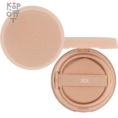 3CE Soft Matte Fit Cushion - Матовый кушон для лица 15гр. + 15гр. запасной блок. — Корейские товары для всей семьи(КорОпт)