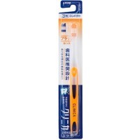 LION Clinica Flat Cut Зубная щётка с V-образными кончиками щетины и компактной чистящей головкой