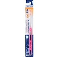 LION Clinica Flat Cut Зубная щётка с V-образными кончиками щетины и компактной чистящей головкой