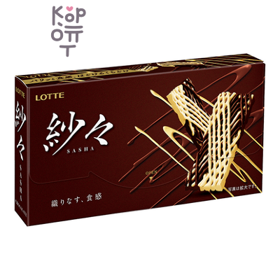 LOTTE SASHA White &amp; Black Chocolate — Шоколад комбинированный молочный, белый 15шт., 69гр.