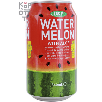OKF Watermelon with Aloe - Фруктовый освежающий напиток Арбуз Алоэ 340 мл