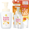 LION Hadakara Body Soap Foam Scent of Rose Garden - Экстра Увлажняющая пенка для тела с ароматом розового сада, купить с доставкой на дом фото 1 &mdash; Корейские товары для всей семьи(КорОпт)