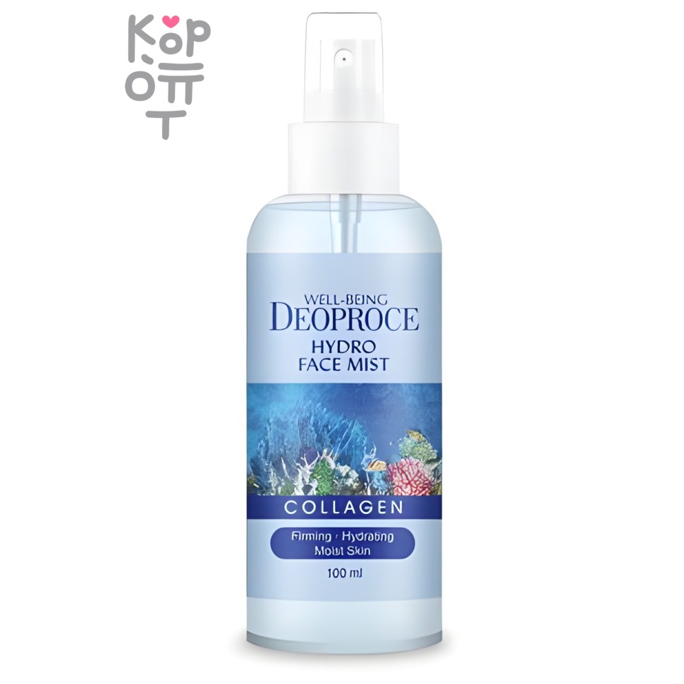 Deoproce Wellness Deoproce Hydro Face Mist Collagen - Увлажняющий и освежающий Мист с коллагеном, 100мл.