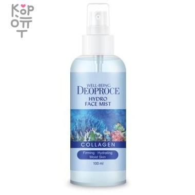 Deoproce Wellness Deoproce Hydro Face Mist Collagen - Увлажняющий и освежающий Мист с коллагеном, 100мл. — Корейские товары для всей семьи(КорОпт)