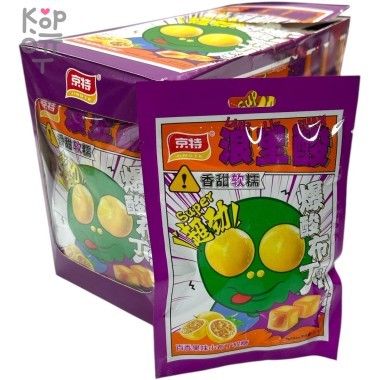 Жевательная конфета Jingte Fruit Flavor сэндвич - Счастливый лимон с кислой начинкой и вкусом Маракуйя &mdash; Корейские товары для всей семьи(КорОпт)