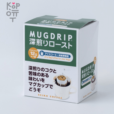 Кофе молотый Seiko Coffee Drip coffee Mug Drip - Дрип-бэг с самым сильным вкусом 7шт.*12гр. в упаковке — Корейские товары для всей семьи(КорОпт)