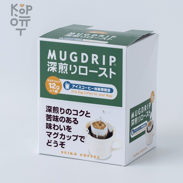 Кофе молотый Seiko Coffee Drip coffee Mug Drip - Дрип-бэг с самым сильным вкусом 7шт.*12гр. в упаковке, купить с доставкой на дом фото 1 — Корейские товары для всей семьи(КорОпт)