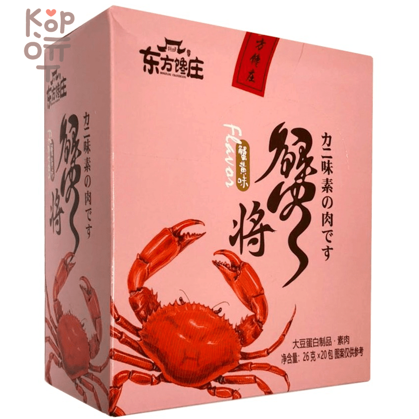 Соевый снэк со вкусом краба Dongfang Chanzhuang, 26гр., купить с доставкой на дом фото 1 &mdash; Корейские товары для всей семьи(КорОпт)