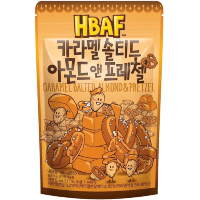 Hbaf Caramel Salted Almond & Pretzel - Миндаль с соленой карамелью и бретцелями.