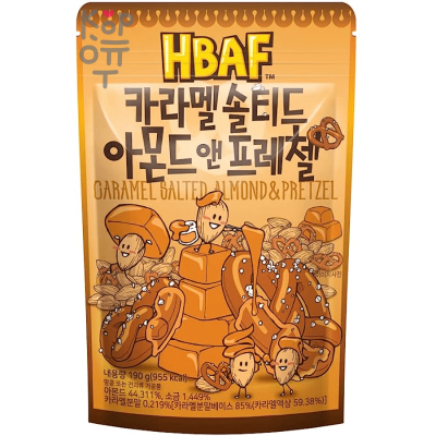 Hbaf Caramel Salted Almond &amp; Pretzel - Миндаль с соленой карамелью и бретцелями.