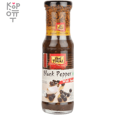 Соус с черным перцем Real Thai Black Pepper wok sauce, 150мл. — Корейские товары для всей семьи(КорОпт)