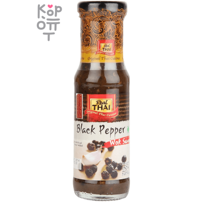 Real Thai Black Pepper Wok Sauce Соус с черным перцем, 150 мл