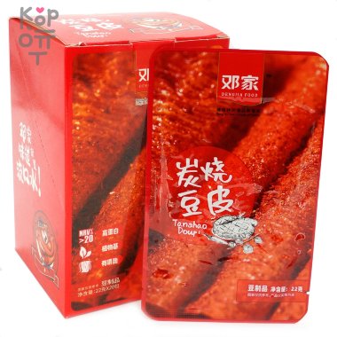 Снек Dengila Foods - Любимое блюдо Дэна со вкусом Барбекю, острое, 22гр. — Корейские товары для всей семьи(КорОпт)