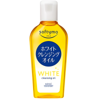 KOSE SOFTYMO White Cleansing Oil - Гидрофильное масло  для снятия водостойкого макияжа, улучшения тона кожи и контроля выработки меланина.