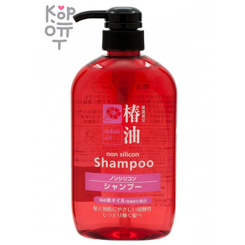 Kumano Cosme Station Horse Oil Body Shampoo - Бессиликоновый Шампунь с маслом камелии 600мл.