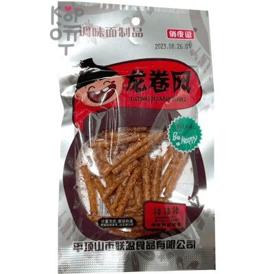 Снэк вегетарианский LongJuanFeng Be Happy - Огненный Торнадо со вкусом индейки