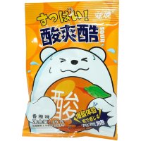 Кислая освежающая карамель Cool Waves Sour Candy - Разбуди медведя вкусом сочного Апельсина
