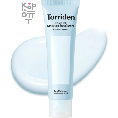 Torriden Dive In Watery Moisture Sun Cream - Нежный солнцезащитный крем с Гиалуроновой Кислотой 60мл.