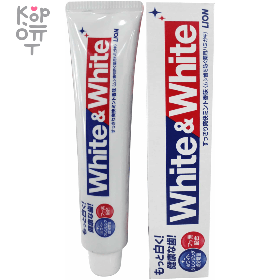 LION Зубная паста с отбеливающим действием 150гр., купить с доставкой на дом фото 1 — Корейские товары для всей семьи(КорОпт)