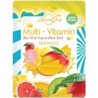GRACE DAY MULTI-VITAMIN MASK - Тканевая маска для лица с поливитаминами "ТРОПИЧЕСКИЕ ФРУКТЫ", 27мл.