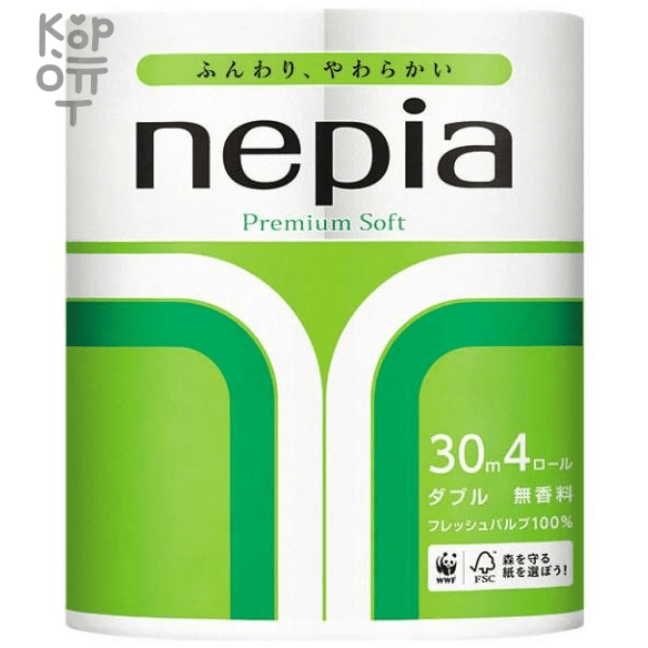 NEPIA Premium Soft - Двухслойная туалетная бумага 30м., 4 рулона., купить с доставкой на дом фото 1 — Корейские товары для всей семьи(КорОпт)