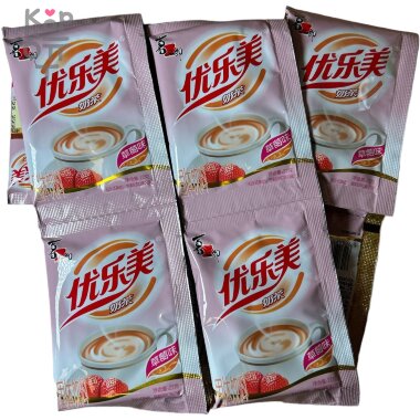 Молочный чай Youlemei Клубничный вкус – сильные девичьи мысли, 22гр. — Корейские товары для всей семьи(КорОпт)