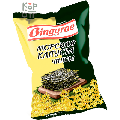 Чипсы Binggrae "Бингрэ" со вкусом Морской капусты.